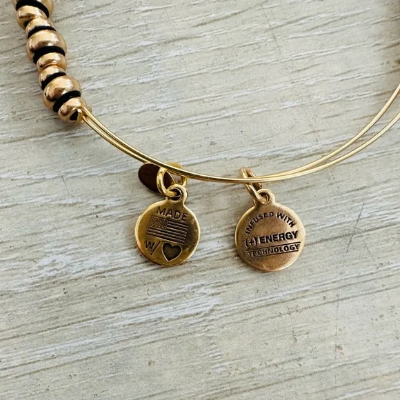 Alex and Ani Gold Tone Beaded Bracelet - Picture 3 of 3